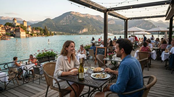 Les meilleures terrasses pour déguster au bord du lac d'Annecy